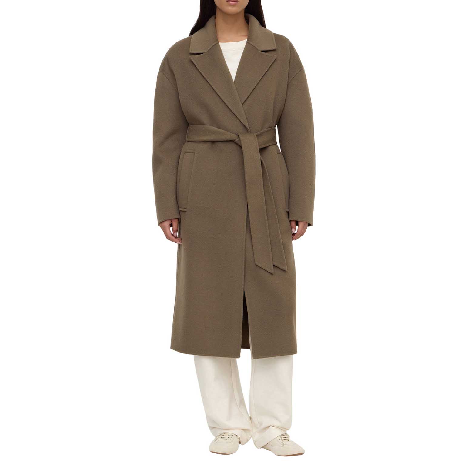 Assembly Label Ivy Wool Coat Dark Sage